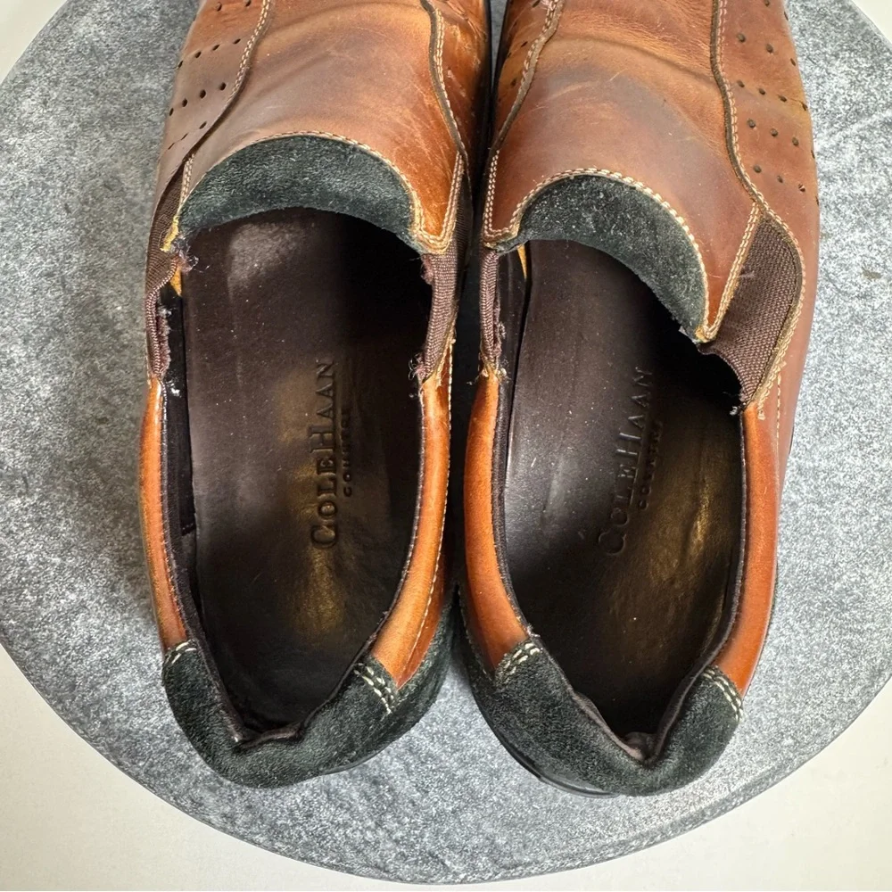 Cole Haan Country Trucker Leather Brown Clogs Shoes 9 9.5